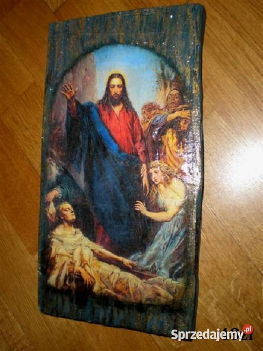 Obrazek na starej desce decoupage obrazki Pozostałe Łódź