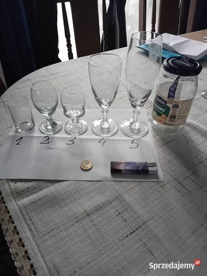 Kieliszki nowe rozne PRL SPOŁEM wodka wino i przezroczysty Lublin sprzedam