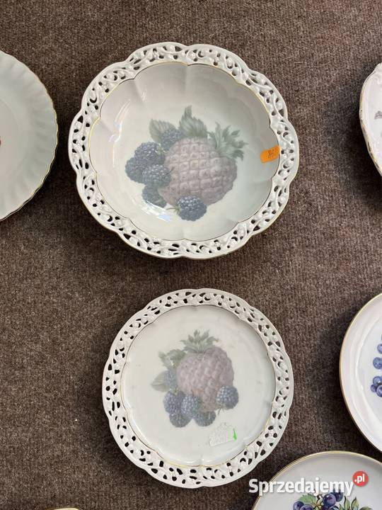 Patera z ananasem z ażurem Sygnatura numeryczna Gdańsk