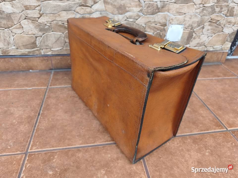 Torba podróżna skórzana VINTAGE Retro PRL Z śląskie Szczyrk sprzedam