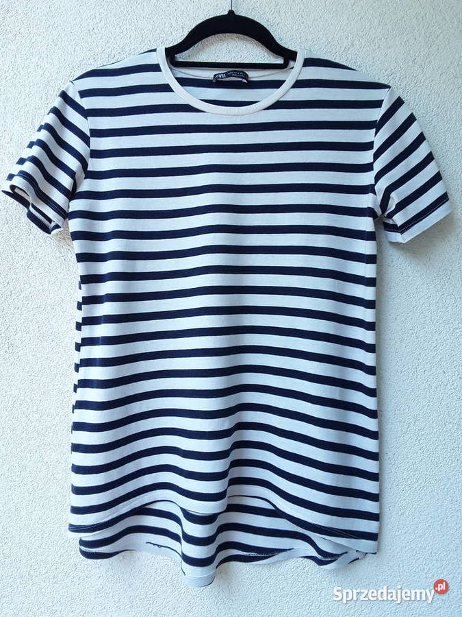 Casualowa bluzka w stylu marynistycznym r S ZARA Odzież damska Warszawa