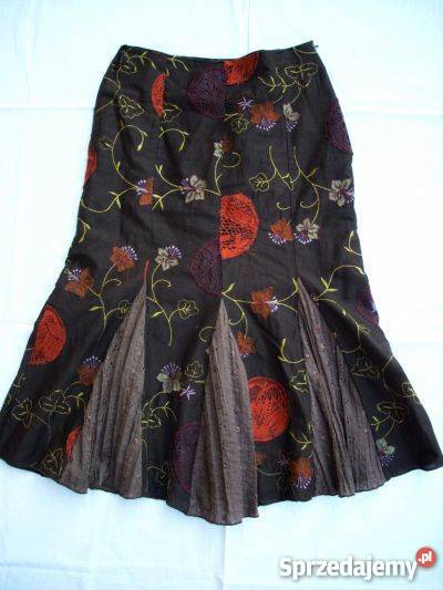 Ankar Spódniczka haftowana MIDI j nowa 34 36 XS kolorowy Nowy Sącz sprzedam