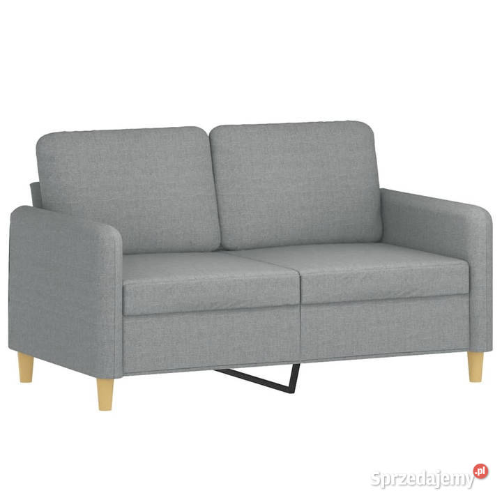 2osobowa sofa z poduszkami jasnoszara 120 Warszawa
