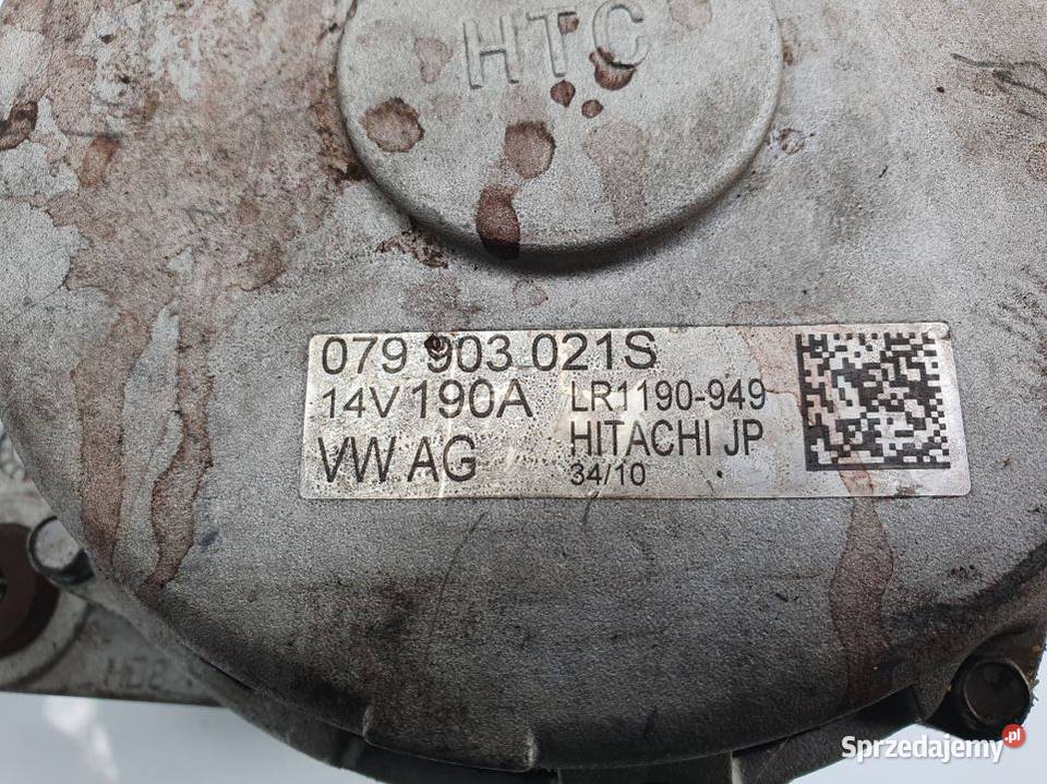 ALTERNATOR AUDI A8 D4 079903021S osobowe kujawsko-pomorskie Lipno