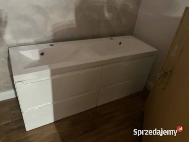 szafka wisząca łazienkowa z umywalką dwu Tulce