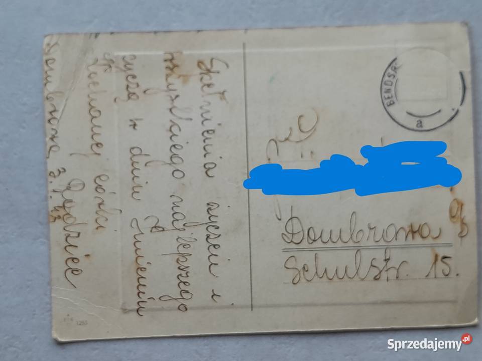 Trzy stare kartki pocztowe II wojna z okupacji w