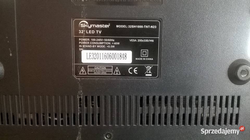 TV led Skymaster 32SH1000TNTN23 LED Ustka