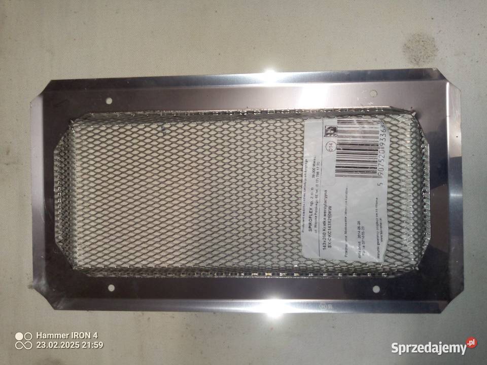 Kratka wentylacyjna 143x260 SKOKC warmińsko-mazurskie
