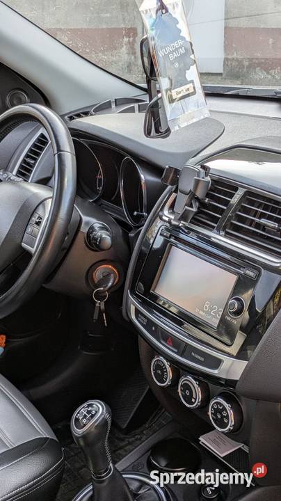 Mitsubishi ASX 16 b Salon Polska 1 właściciel szary łódzkie Zgierz