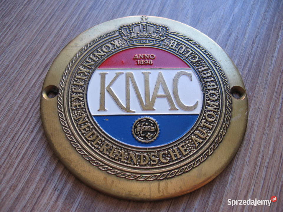 KNAC Automobilklub Plakietka na atrapę mosiądz Przemyśl