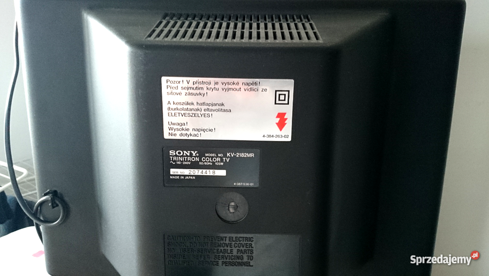 telewizor Sony Trinitron Color 21 kolor TV i Video