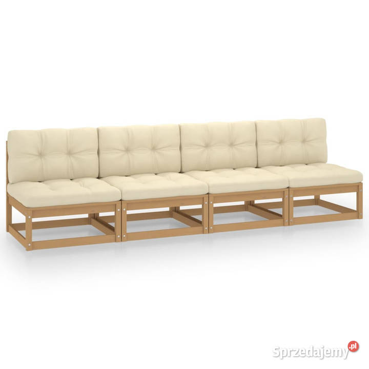 4osobowa sofa ogrodowa z poduszkami lite drewno Warszawa sprzedam