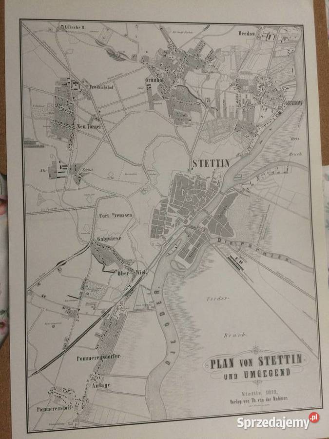 1271 Plany I Mapy Szczecina XVII Do XX Wieku 9 zachodniopomorskie Szczecin