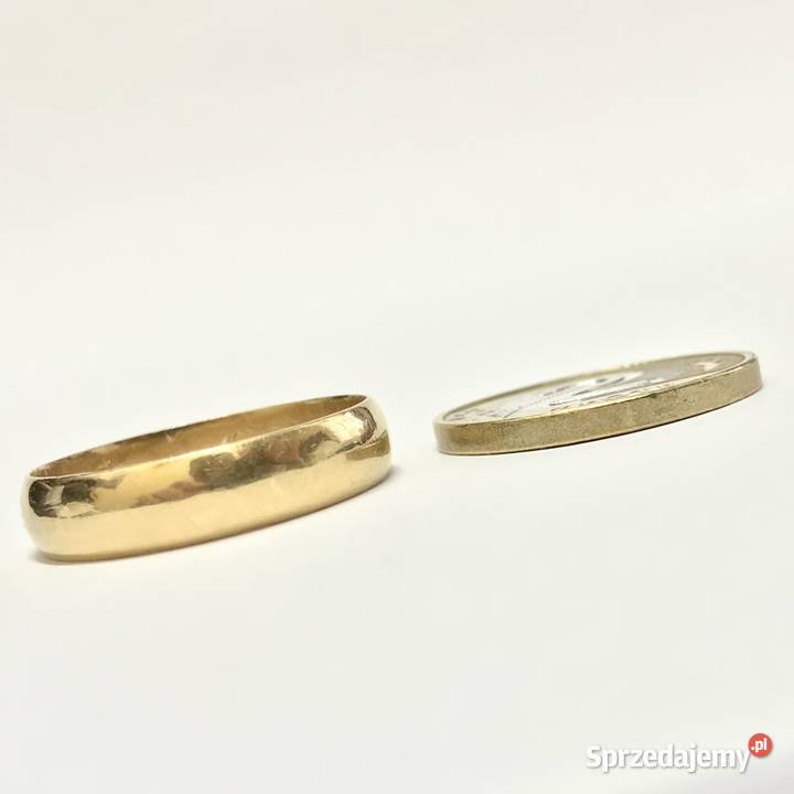 Złota OBRĄCZKA damska 750 18K Jerusalem PIĘKNA złote Warszawa