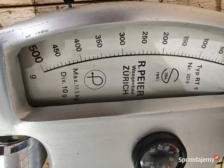 Waga szalkowa piekarnicza R Peier Zrich ścienna śląskie Góra