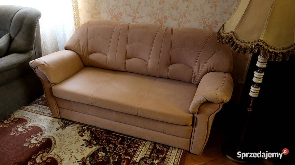 3 Osobowa Sofa Kanapa z Funkcją Spania Pojemnik Ziębice