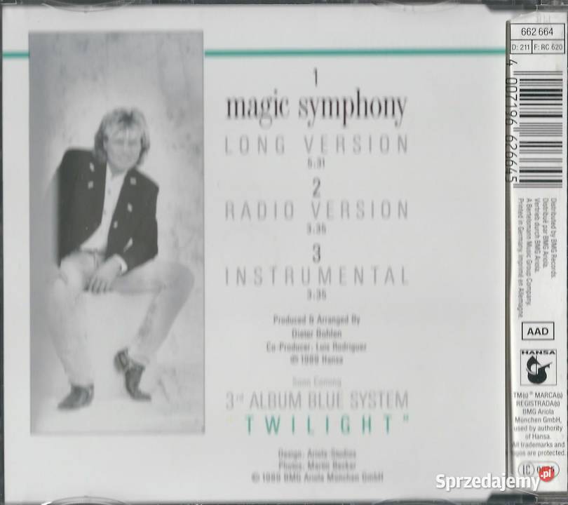 Maxi CD Blue System Magic Symphony 1989 Hansa Brwinów