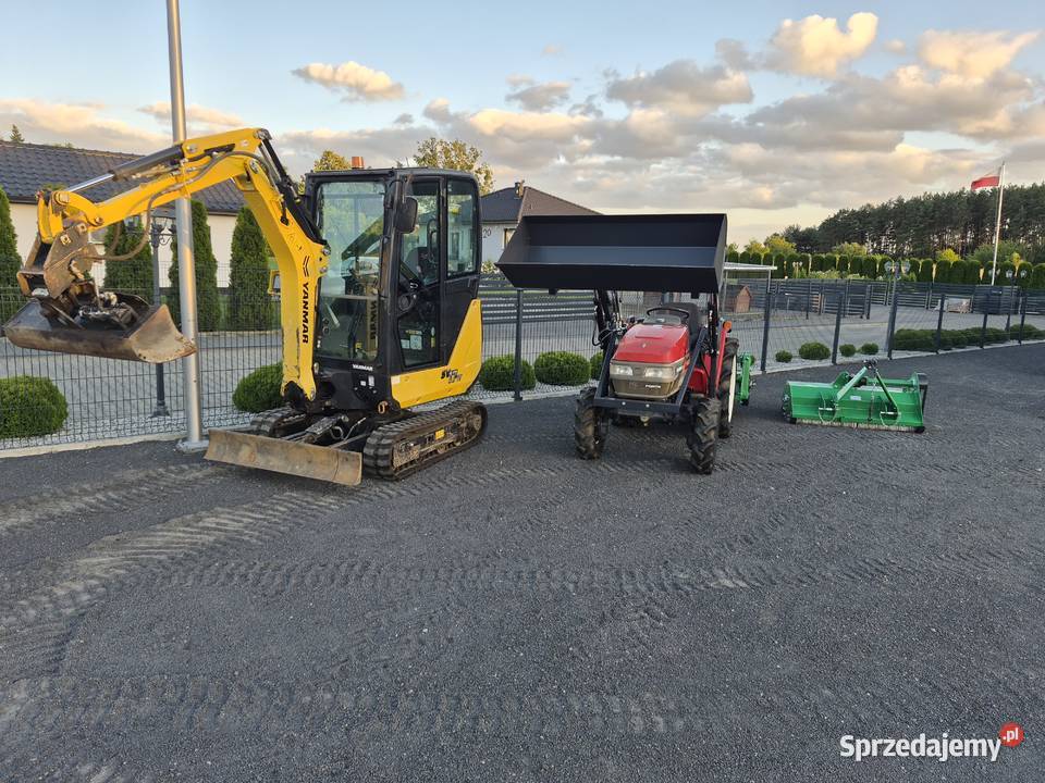 Wynajem minikoparka Yanmar SV17VT wyposażonej w Myślibórz