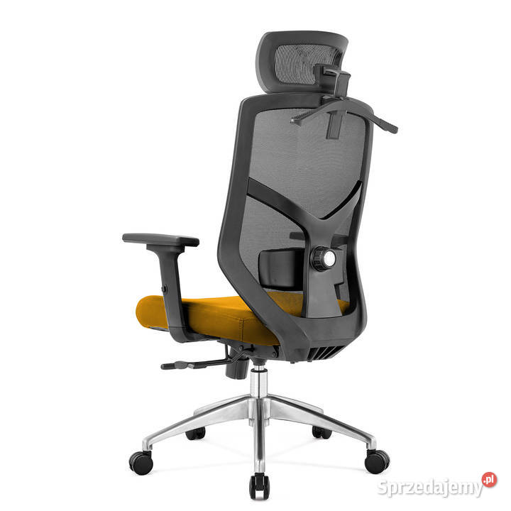 Fotel biurowy ergonomiczny Rosa musztardowy podkarpackie Jarosław