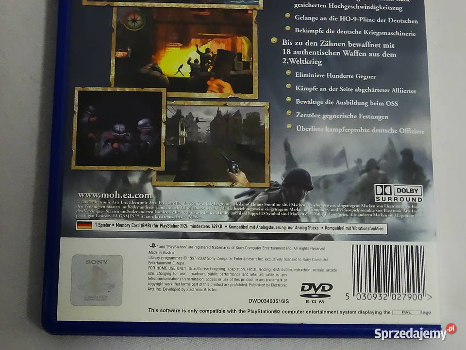 Gra 2 Medal Of Honor Frontline 12+ lubelskie