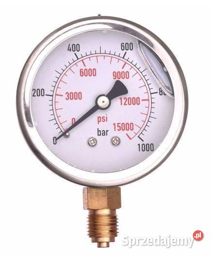 Manometr dolny radialny MG163 1000 bar gwint 14
