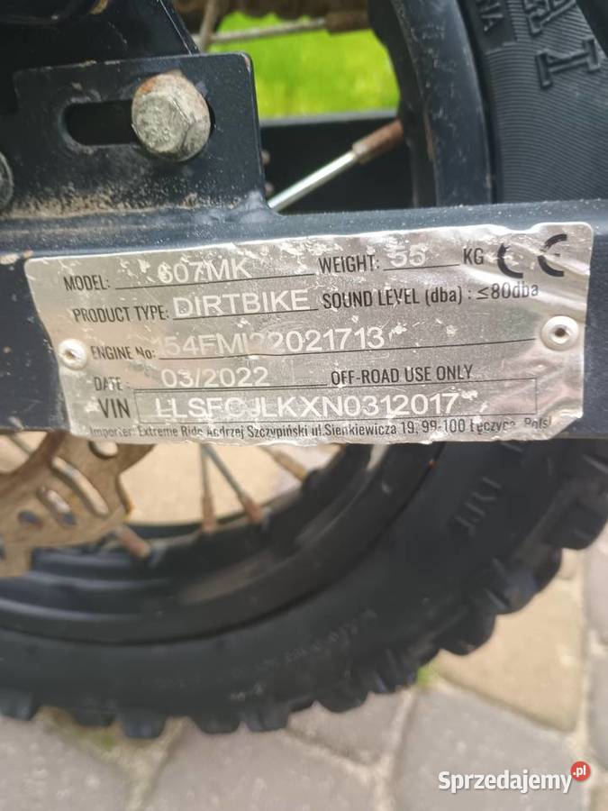 Cross Xtr 125 2022 pomorskie sprzedam