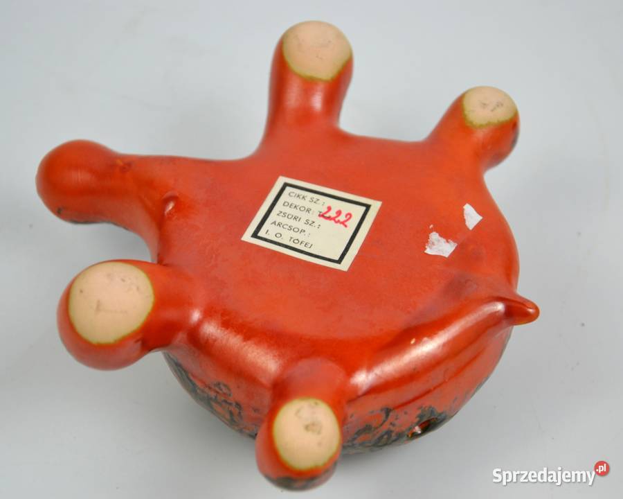 Ceramiczny żółw czerwony ceramikaTofej Węgry mazowieckie Pomiechówek