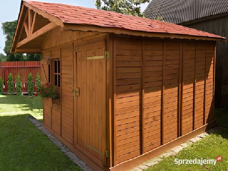 DOMEK NARZĘDZIOWY OGRODOWY DREWNIANY 3x3 DACH Domki narzędziowe Parzymiechy