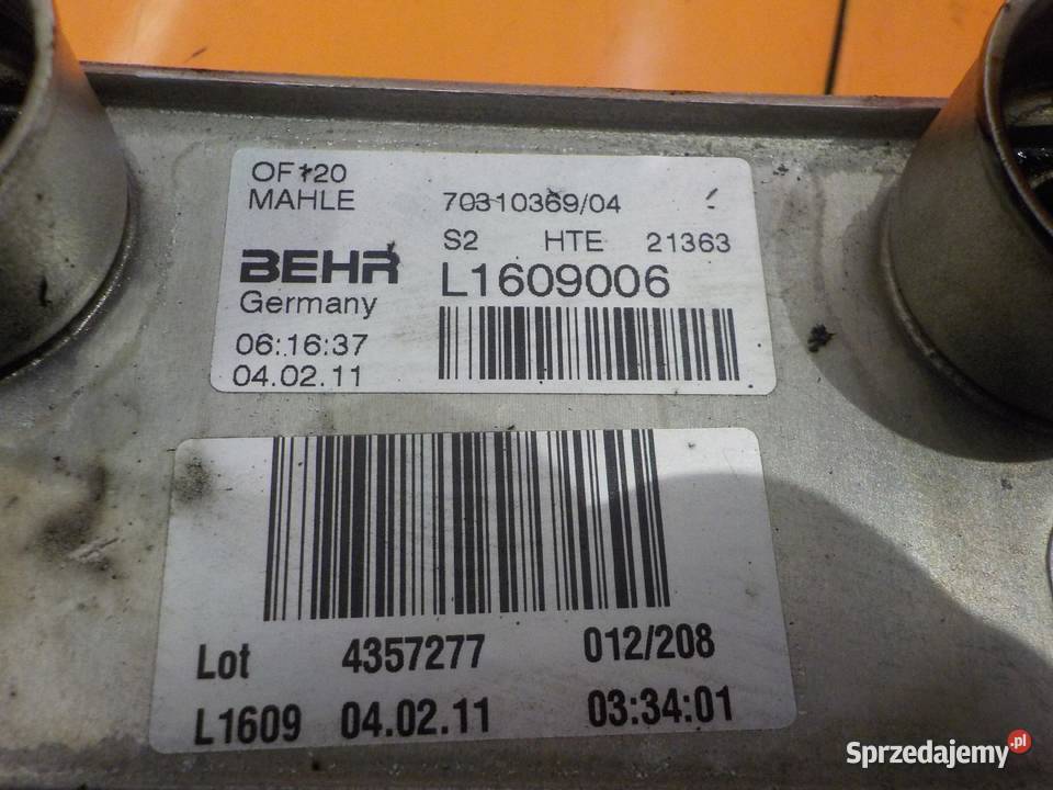 BMW E90 E60 E87 X3 20 D 11r 177 N47 chlodniczka Chłodnice oleju Suków