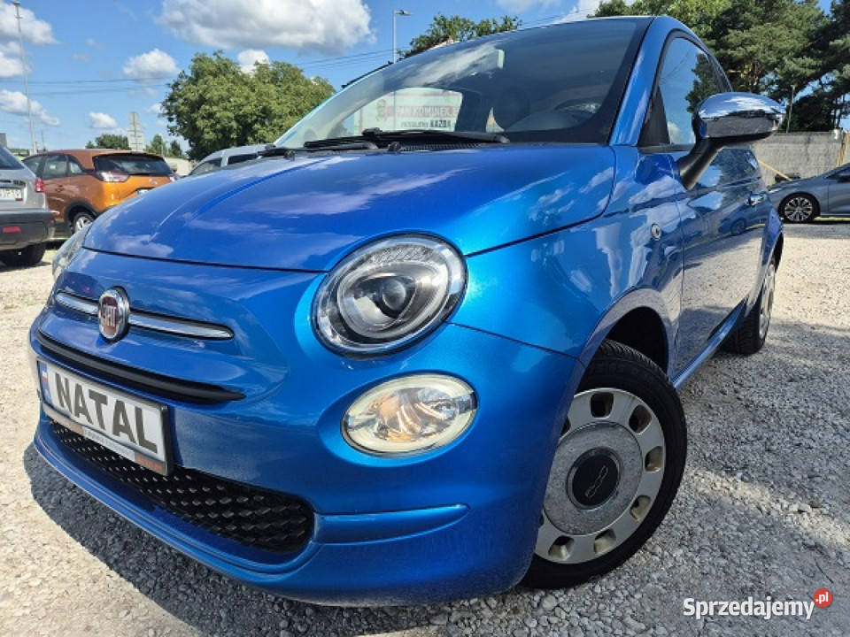 Fiat 500 Super stan Mały przebieg Koła zima I niebieski Bydgoszcz