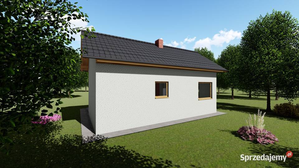 Projekt domu ZG82 na zgłoszenie 5m na ROD Sosnowiec