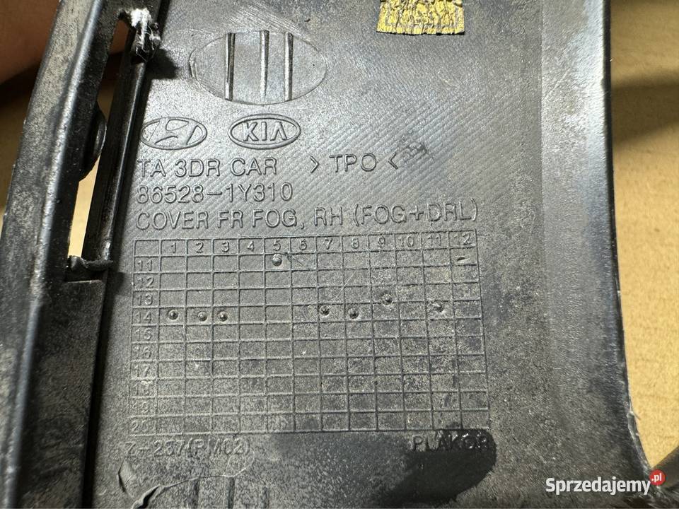 Kratka zderzaka przód prawa rh Kia Picanto II 2 Sieraków