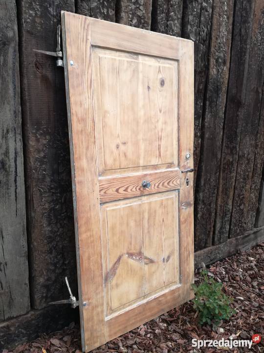 Stare oczyszczone drzwi drewniane Dom i Ogród Jarocin