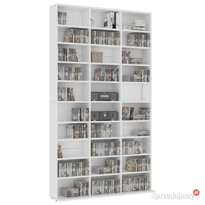 Szafka na CD biała 102x16x1775 materiał