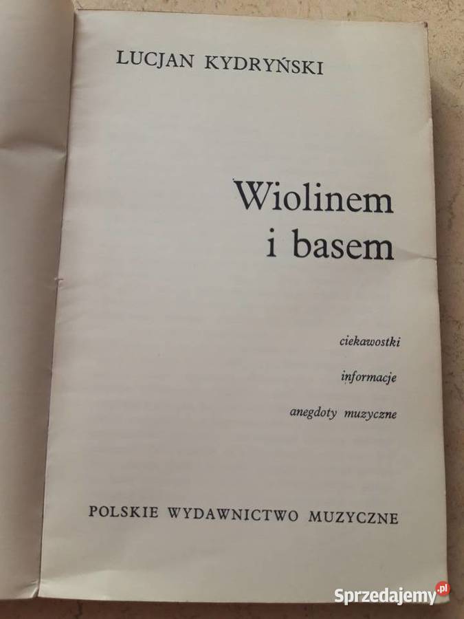 Wiolinem i basem Lucjan Kydryński 1960 Bielsko-Biała sprzedam