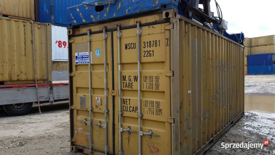 Kontenery morskie magazynowe 20 dv Elbląg