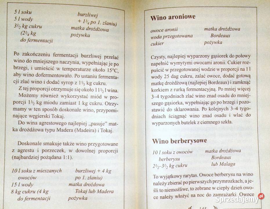 Nalewki likiery i wina domowe Małgorzata Caprari sprzedam