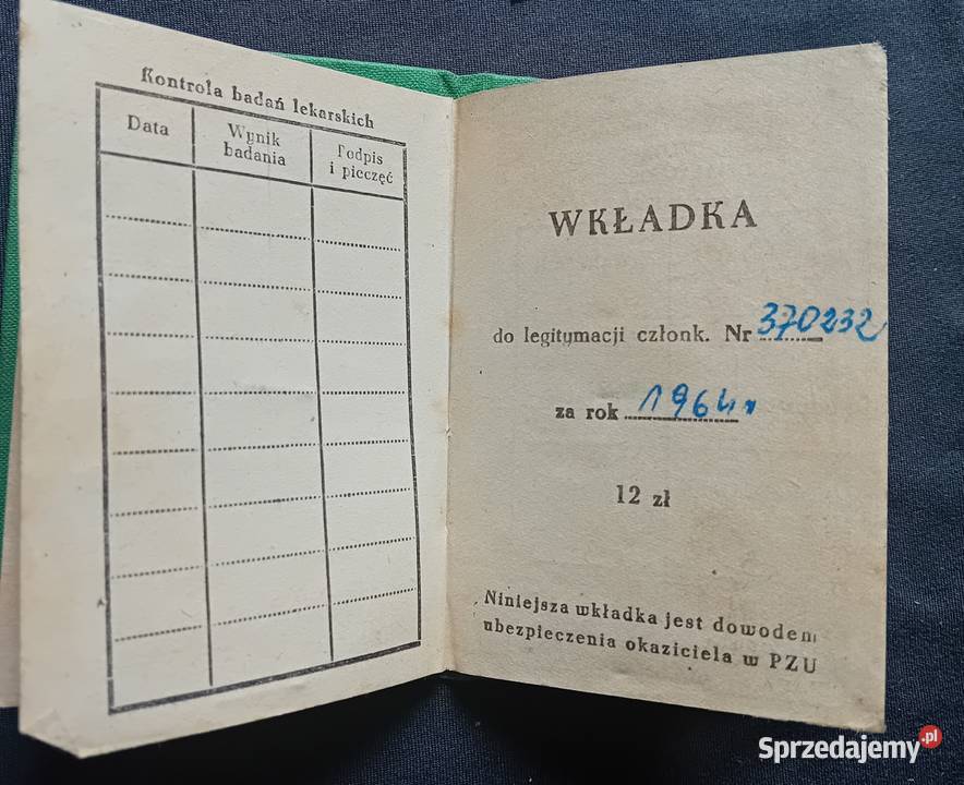 Legitymacja Zrzeszenie Ludowe Zespoły Sportowe