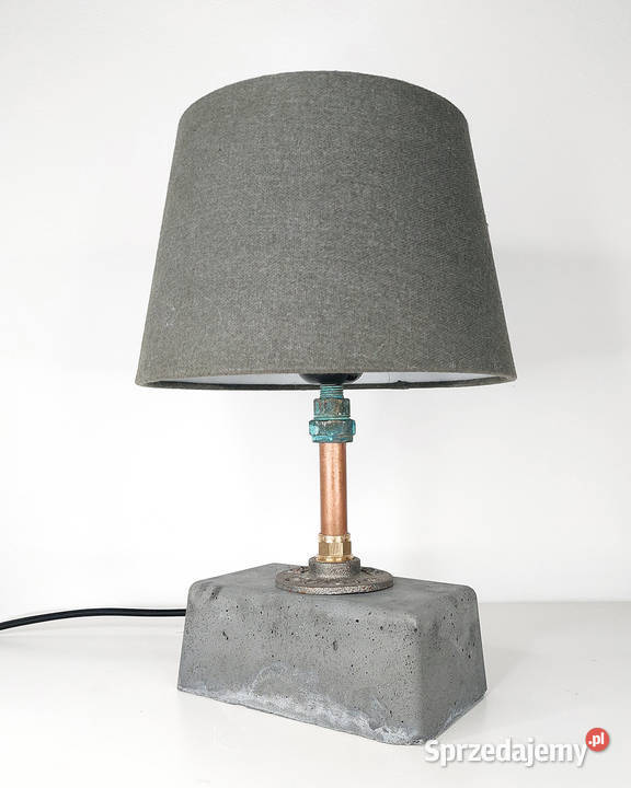 Lampka nocna beton abażur Katowice