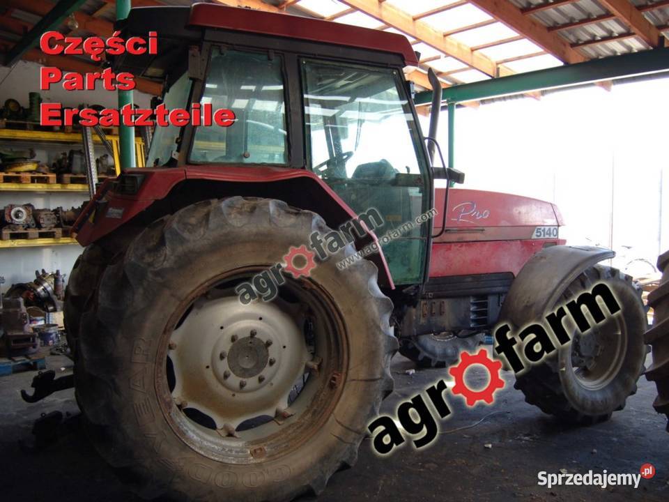 Case 5140 części silnik skrzynia biegów oś wał Byków