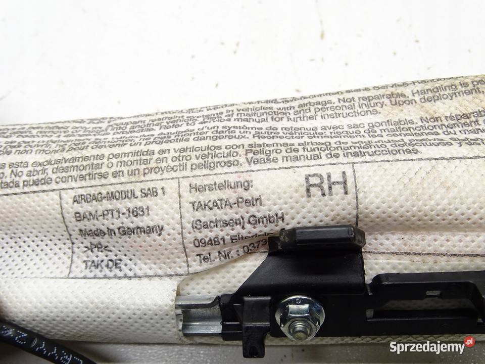 PODUSZKA POWIETRZNA FOTELA AIRBAG PRAWA SKODA osobowe Poduszki powietrzne