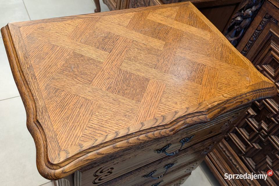 Dębowa szyfonierakomoda ludwikowska sklep Dąbrowa Górnicza