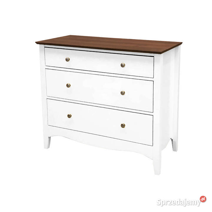 LISSABON KOMODA WYSOKA 3 SZUFLADY 6401 BIAŁA podkarpackie Rzeszów