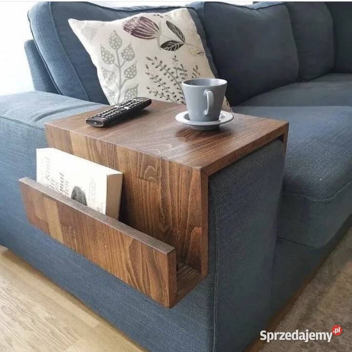 Drewniane stoliki boczne Sofa kanapa podłokietnik