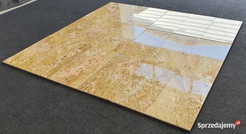 Płytki granitowe Imperial Gold złote płytki Bielawa