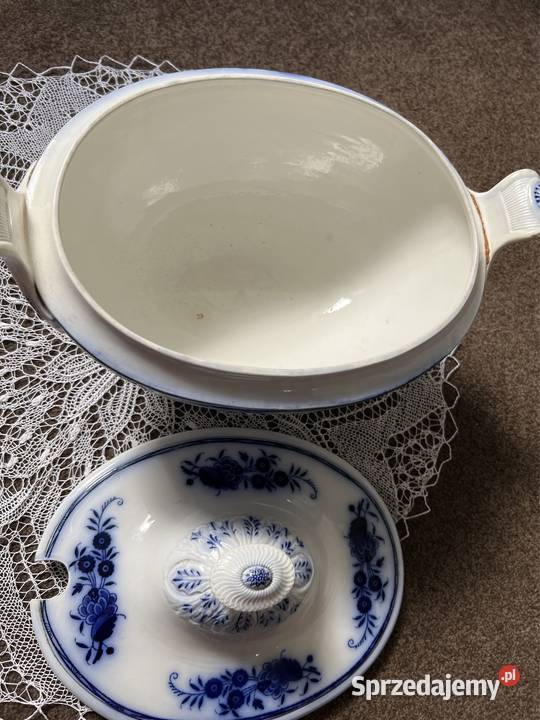 Stara waza porcelanowa snutych sygnowana Boch Ceramika i szkło Zabrze