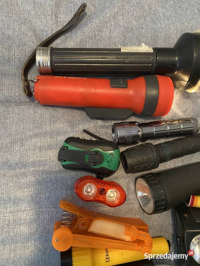 Latarki rozmaite zwykłe halogenowe led Zielonka