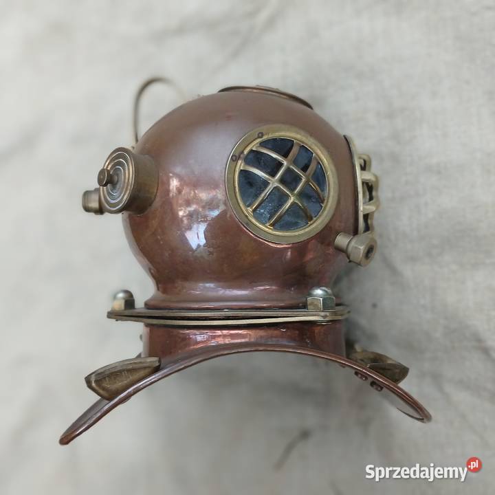 Mosiężny hełm nurka mosiężna miniatura Warszawa