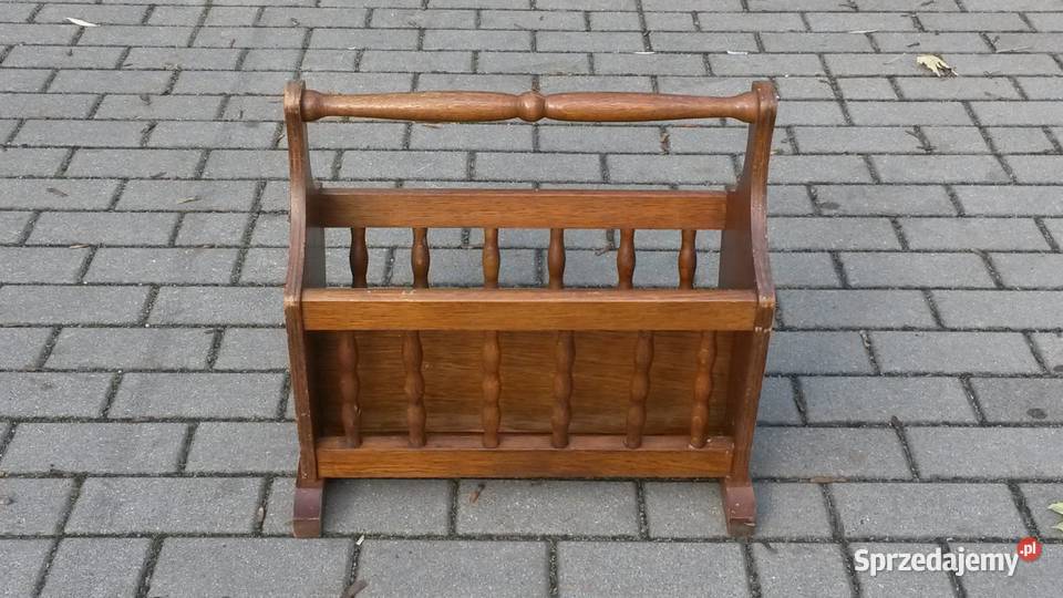 Stary stylowy gazetnik PRL design lata 5060 Gdynia
