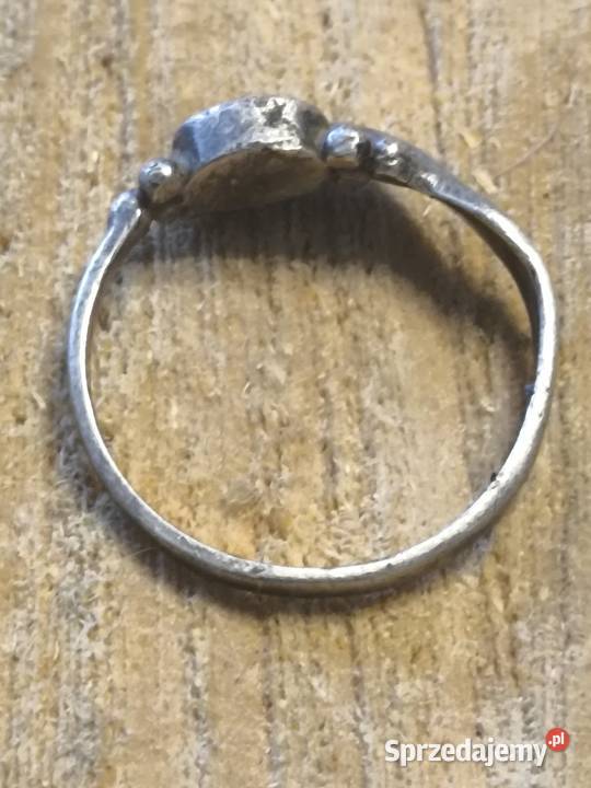 srebrny pierścionek muszla Avalone Vintage śląskie sprzedam